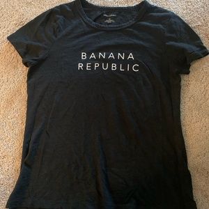 Size XS Black Banana Republic Tee